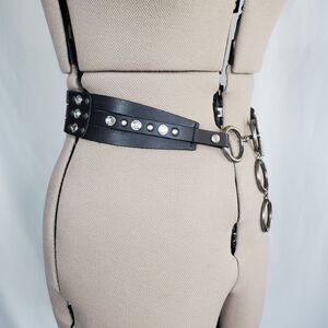 Bebe double wide braid white belt bebe | Accessories | Bebe Double Wide Braid White Belt  main image 3